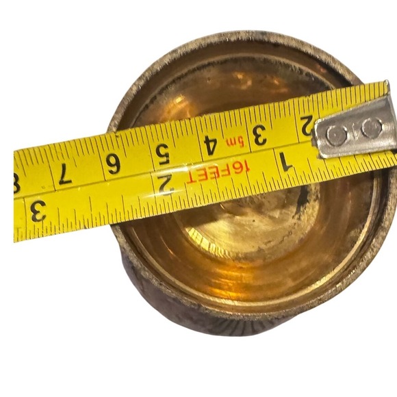 Vintage Brass Ginger Jar Purple Sea Creature Themed  Enamel Lidded  7in
Preloved - Picture 6 of 10